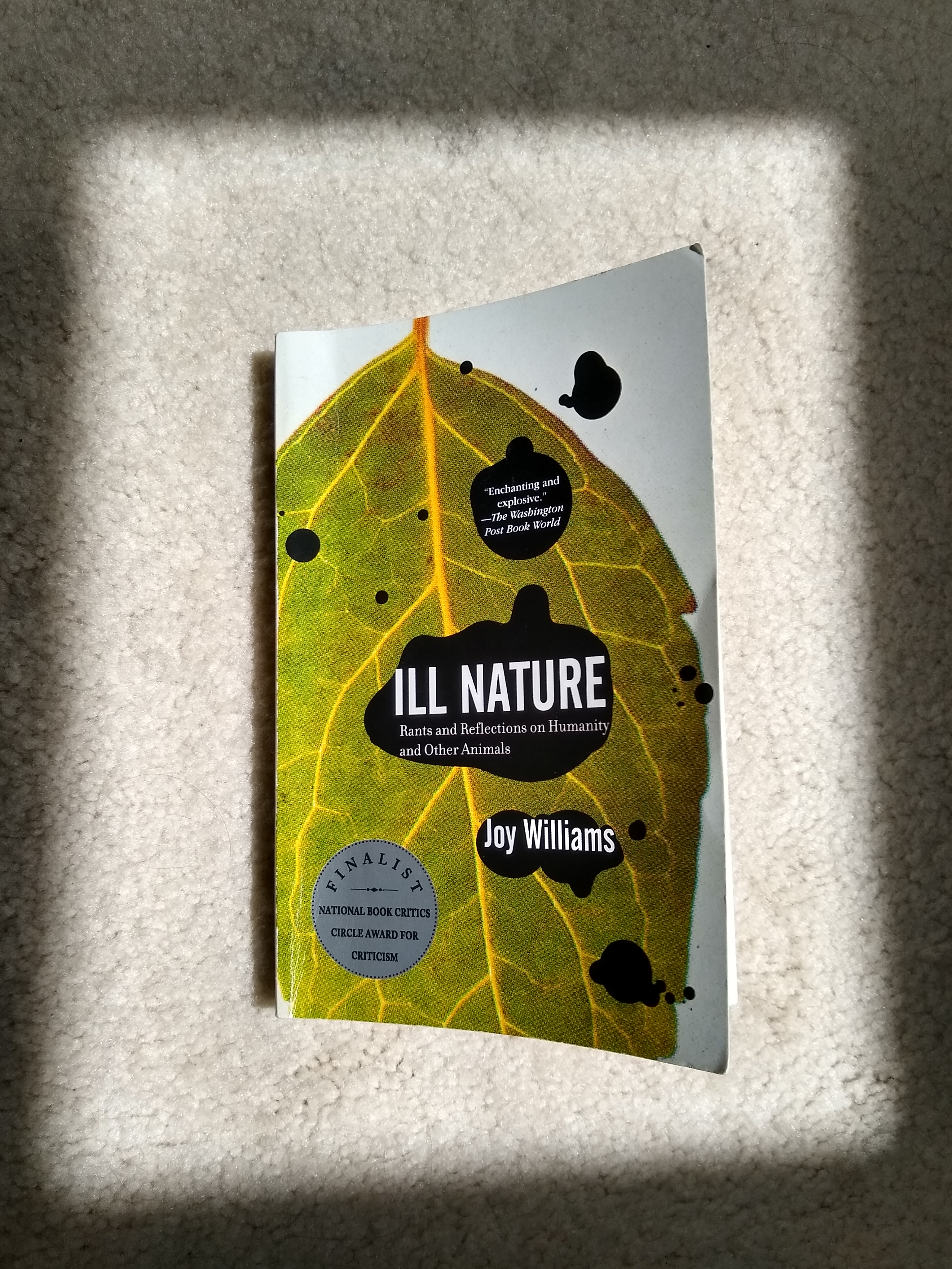 Photo of Ill Nature book by Joy Williams
