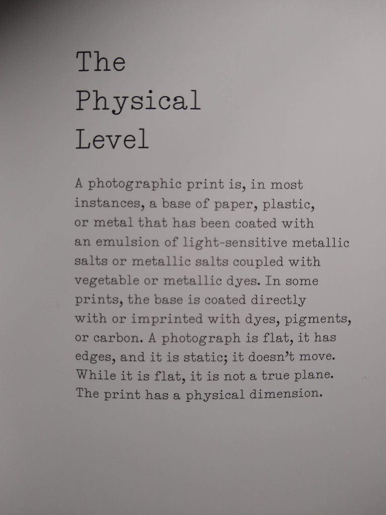 A photo of the typeface in The Nature of Photographs nonfiction book by Stephen Shore