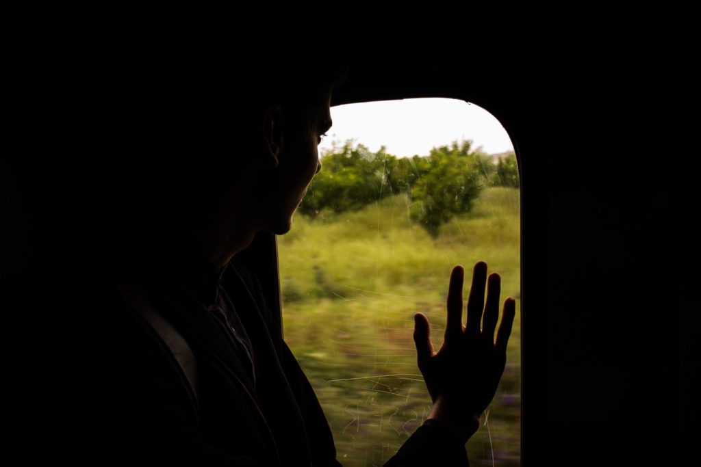 Photo of train travel poetry on Notes of Oak Literary Resources Blog