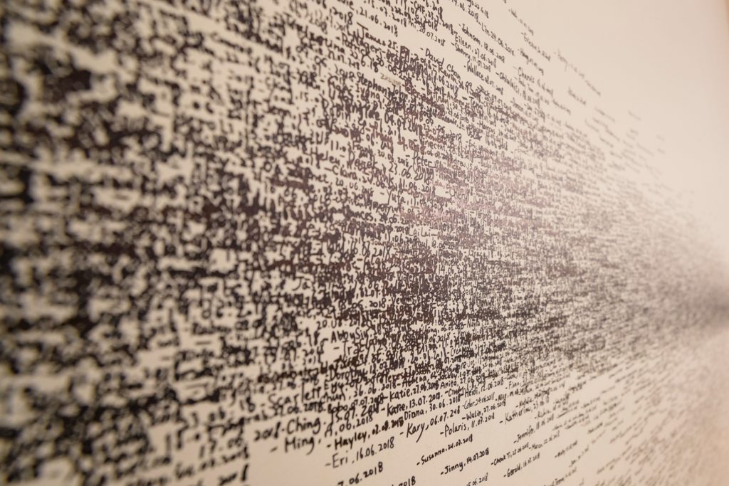 Image words representing the reading experience of What We See When We Read by Peter Mendelsund.