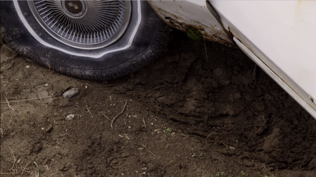 Screenshot of a tire from the Rust Valley Restorers Netflix series.